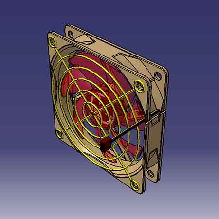 مدل سازي فن کيس کامپيوتر