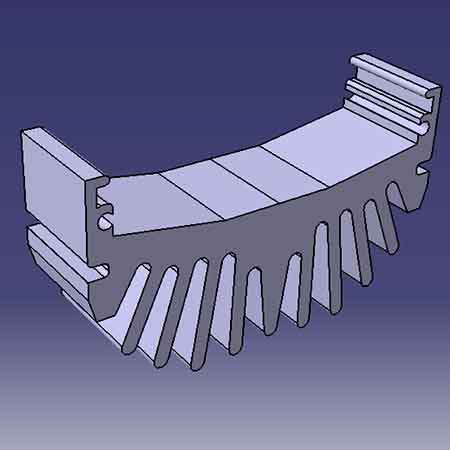 مدل سازي پروفيل آلومنيومي 2