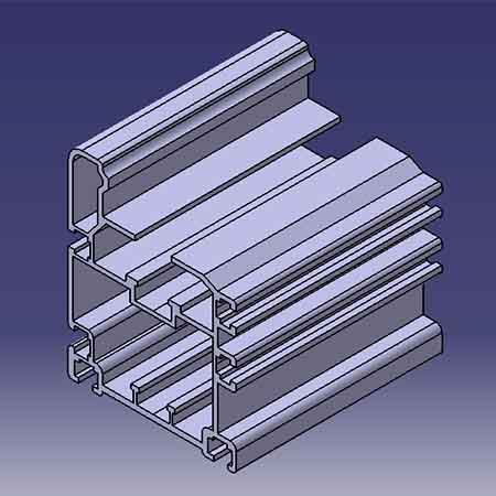 مدل سازي پروفيل آلومنيومي6