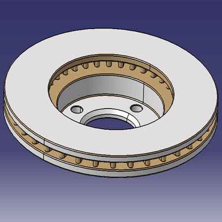 مدل سازي ديسک ترمز خودرو