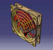 مدل سازي فن کيس کامپيوتر