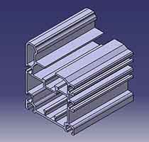 مدل سازي پروفيل آلومنيومي6